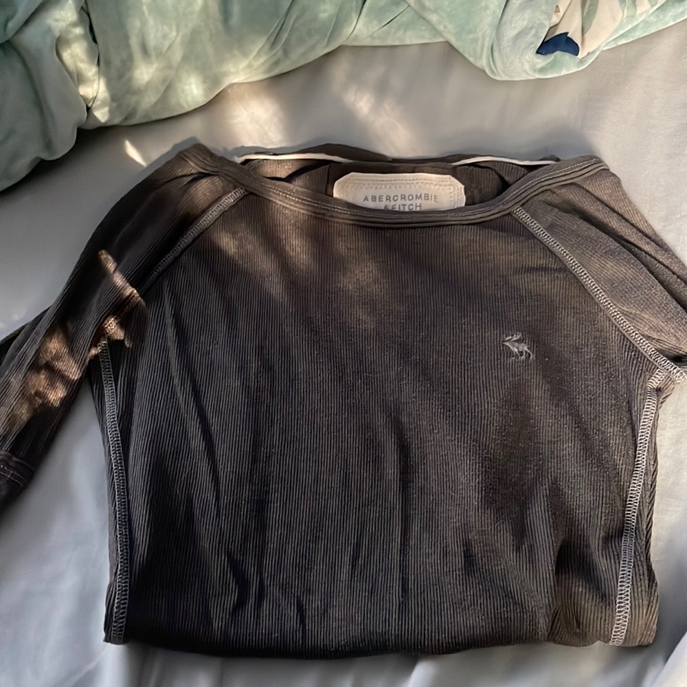 A$f brown 3/4 sleeve shirt